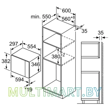 Микроволновая печь Bosch BFL524MS0 картинка 2